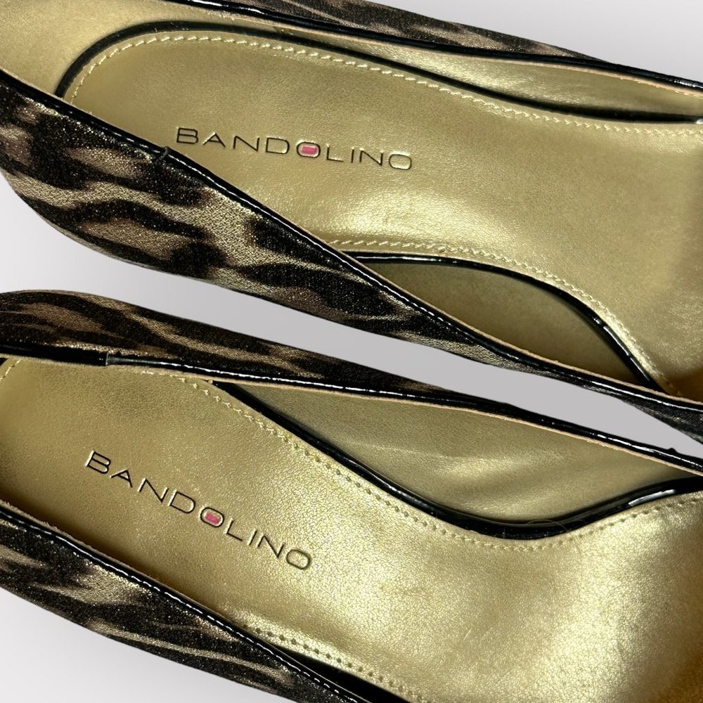 Bandolino Classic DYRE LEOPARD Pumps Heels Sz 8M - Picture 5 of 7